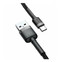 Изображение товара «Кабель Basues USB For Type-C 3A 2M Cafule Cable Black/Grey» №7