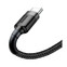 Изображение товара «Кабель Basues USB For Type-C 3A 2M Cafule Cable Black/Grey» №6