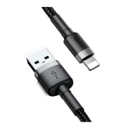 Кабель Baseus Cafule Cable USB or Lightning 2.4A 1М Black/Grey
